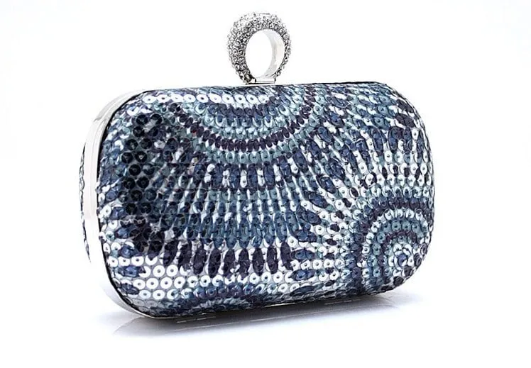 Boho Style Crystal Clutch