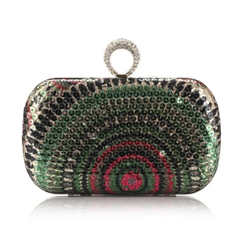 Boho Style Crystal Clutch