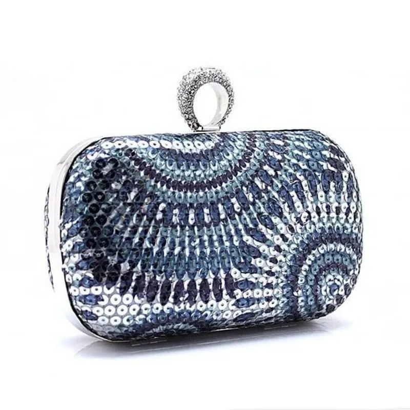 Boho Style Crystal Clutch