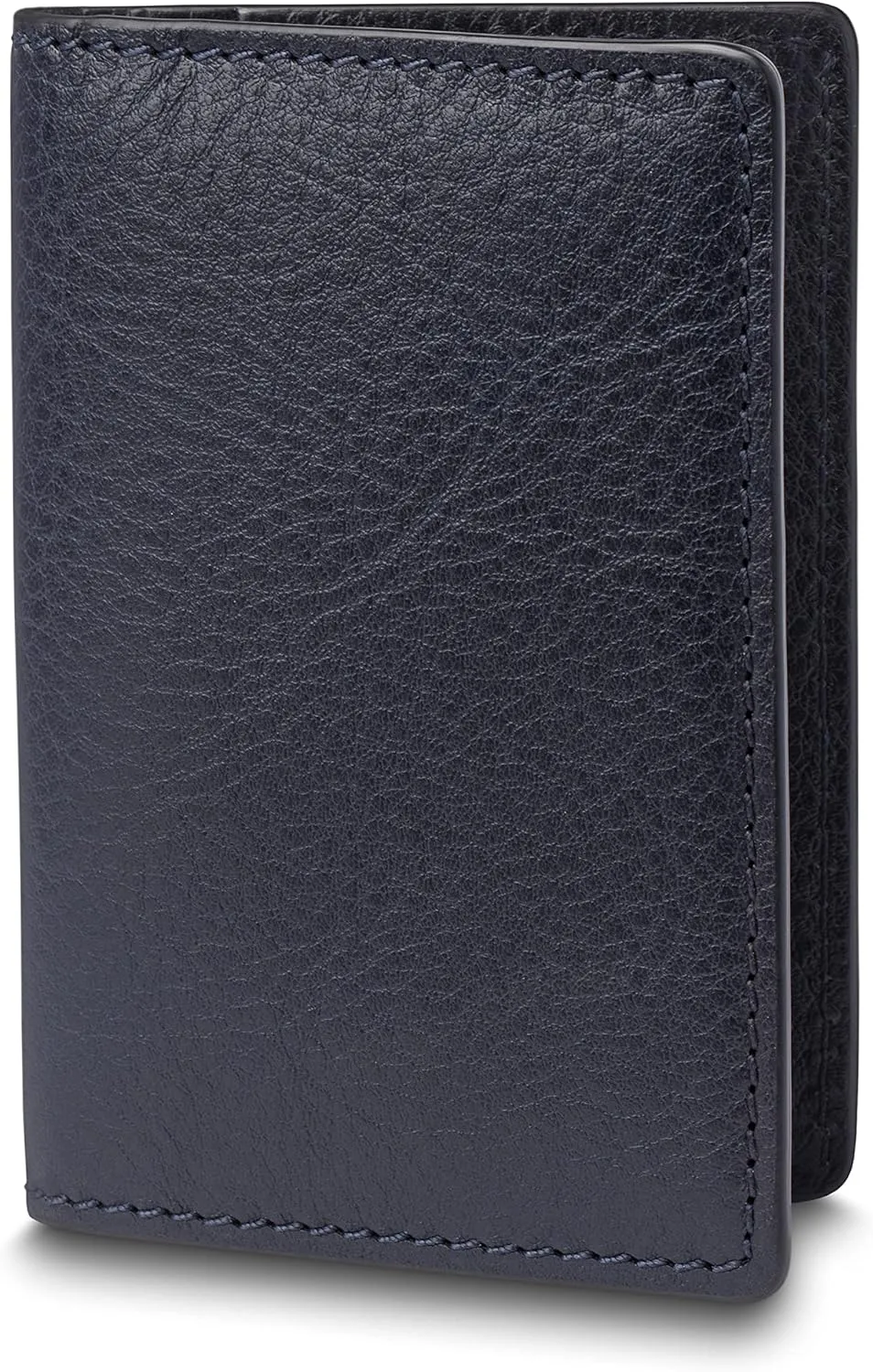 Bosca Navayo Card Case All Leather Wallet Blue-Black