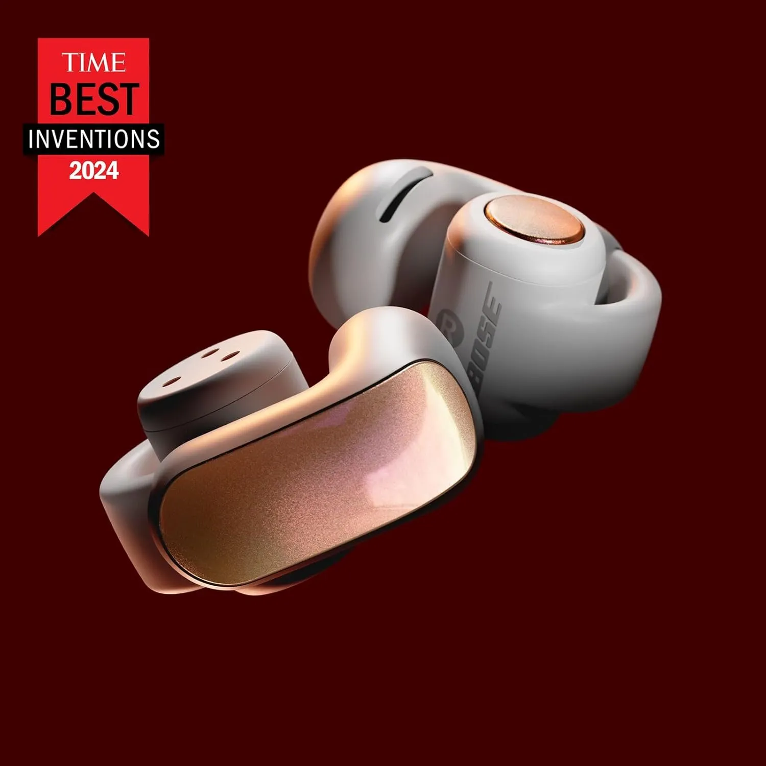 Bose Ultra Open Bluetooth Earbuds, True Wireless Earbuds with OpenAudio for Awareness, Clip On Design for Comfort, Immersive Audio, Up to 48 Hrs of Playtime, Sunset Iridescent - Limited Edition Color