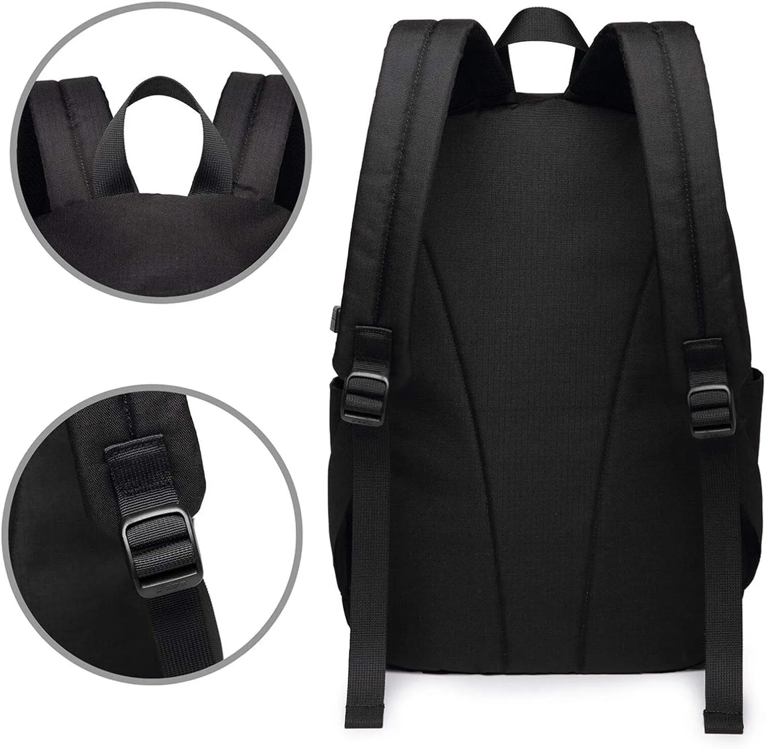 Boston Terrier Travel Laptop Backpack for Women Men, 17 Inch Business Backpack with USB Charger Port