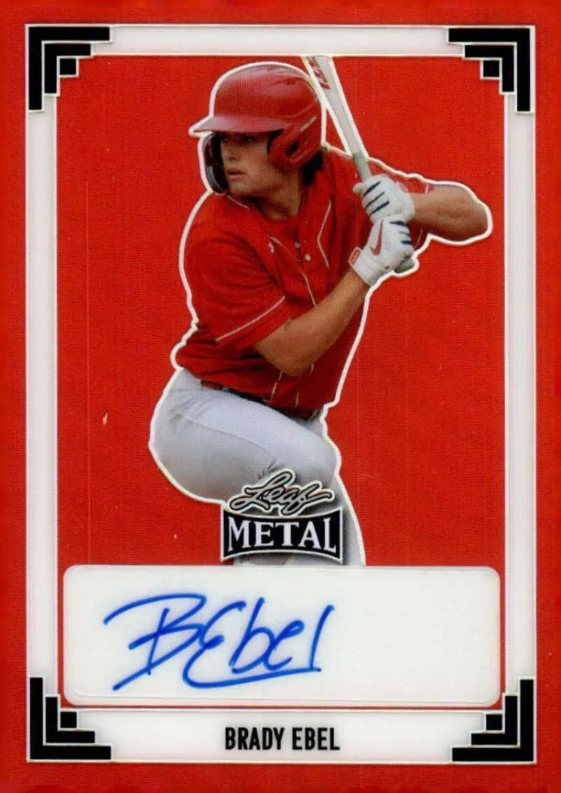 BRADY EBEL RC AUTO 2024 Leaf Metal Collection Autograph 2/20 ROOKIE High School NM-MT Baseball