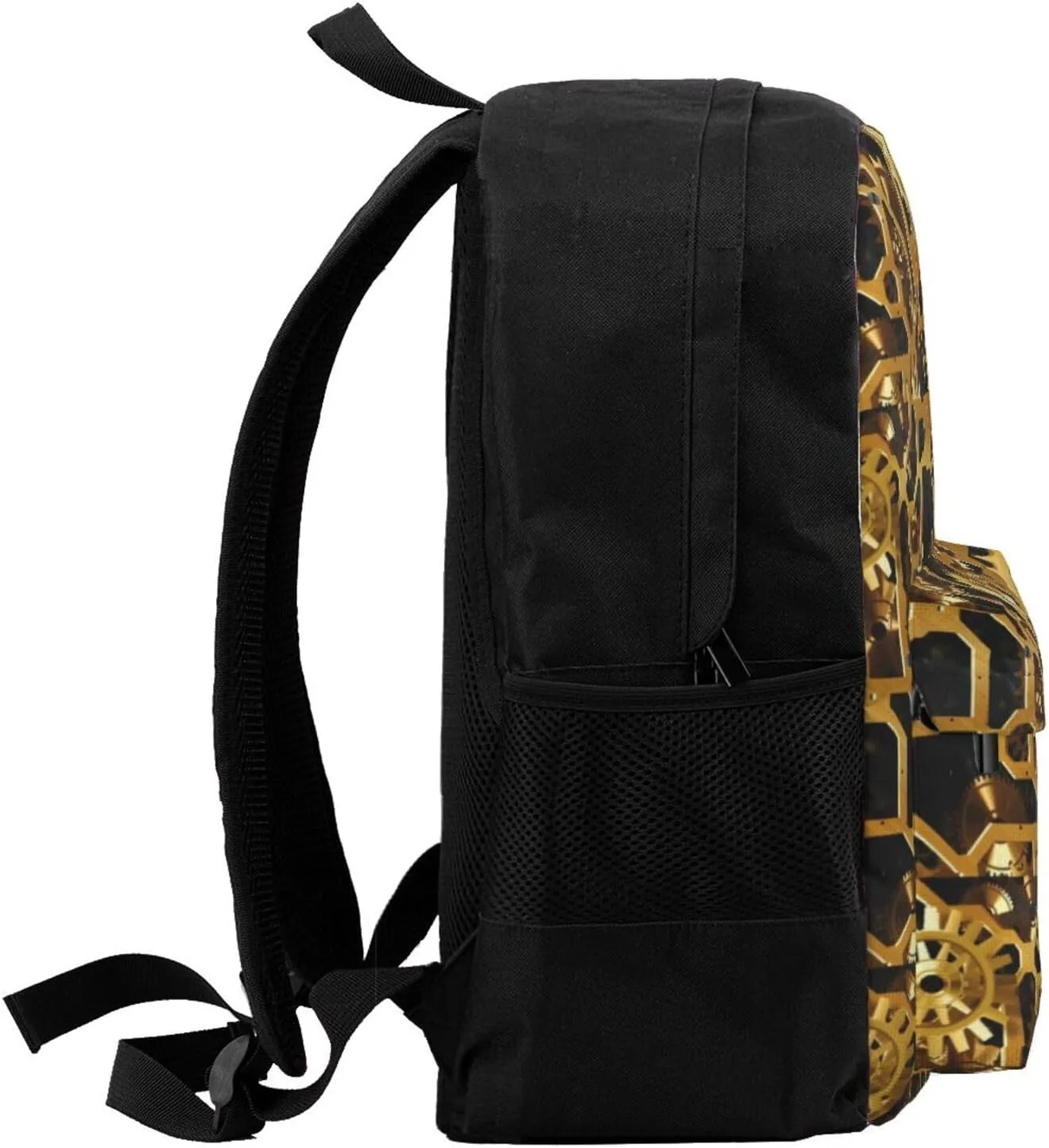 BREAUX Clock Gear Print Storage Bag, Shoulder Bag, Leisure Bag, Large Capacity Leisure Travel Shoulder Bag