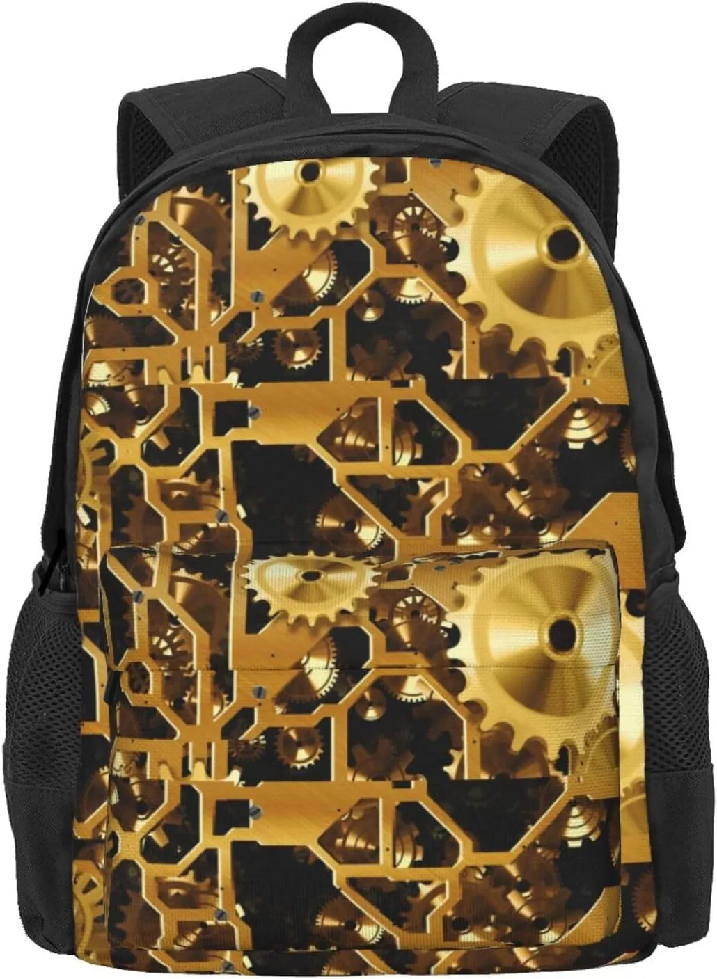 BREAUX Clock Gear Print Storage Bag, Shoulder Bag, Leisure Bag, Large Capacity Leisure Travel Shoulder Bag
