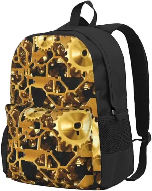 BREAUX Clock Gear Print Storage Bag, Shoulder Bag, Leisure Bag, Large Capacity Leisure Travel Shoulder Bag