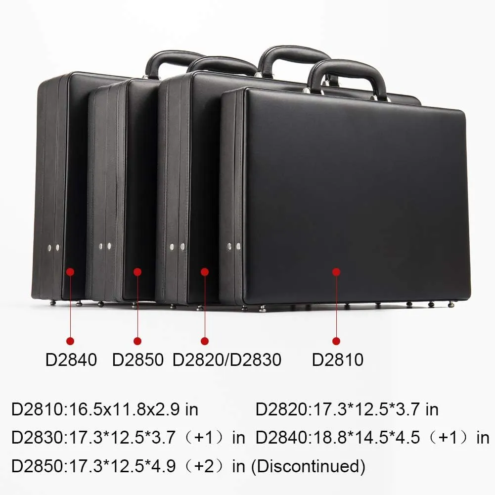 Briefcase Hard Attachment Briefcase for Men & Women/Thin Hardside Laptop Case with Combo Lock