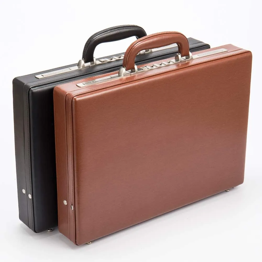 Briefcase Hard Attachment Briefcase for Men & Women/Thin Hardside Laptop Case with Combo Lock