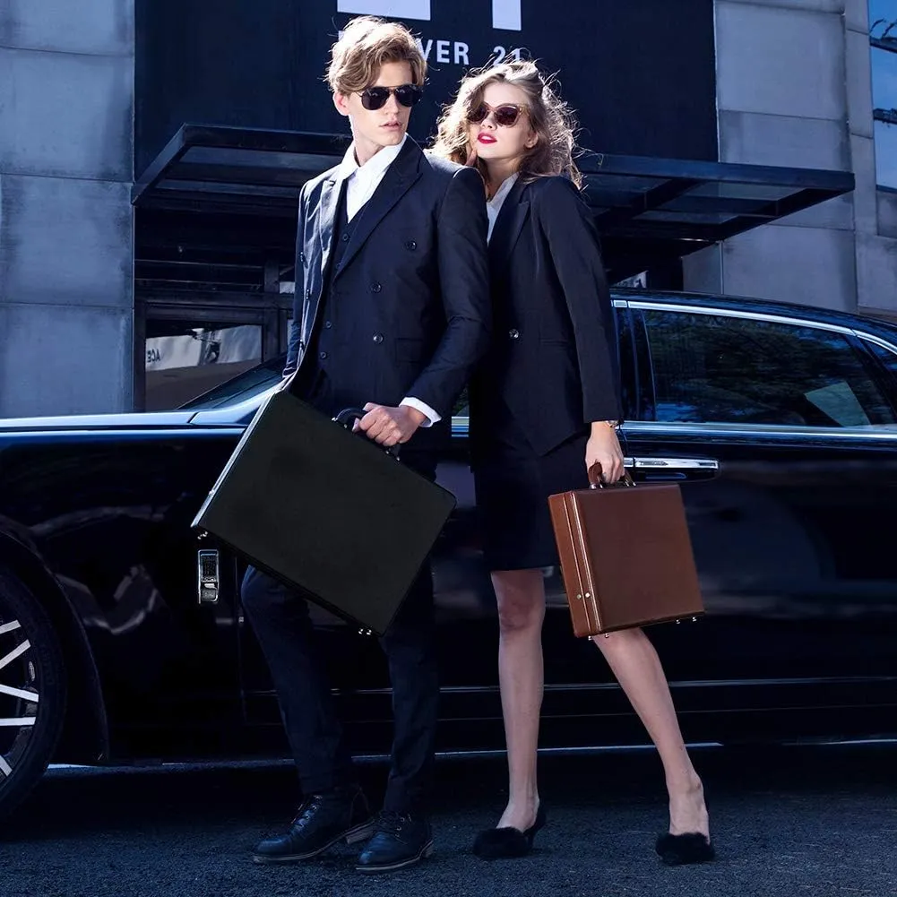 Briefcase Hard Attachment Briefcase for Men & Women/Thin Hardside Laptop Case with Combo Lock