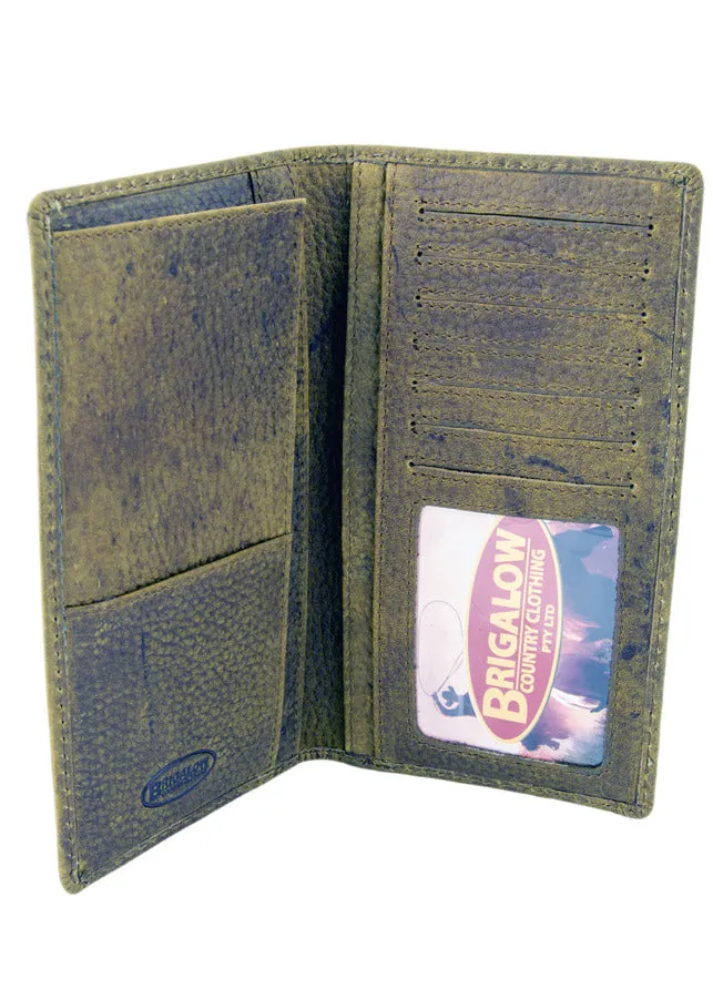 Brigalow Mens Distressed Leather Wallet - Bull Rider - 5010A