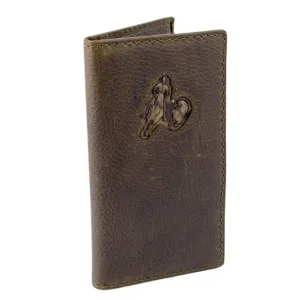 Brigalow Mens Distressed Leather Wallet - Bull Rider - 5010A