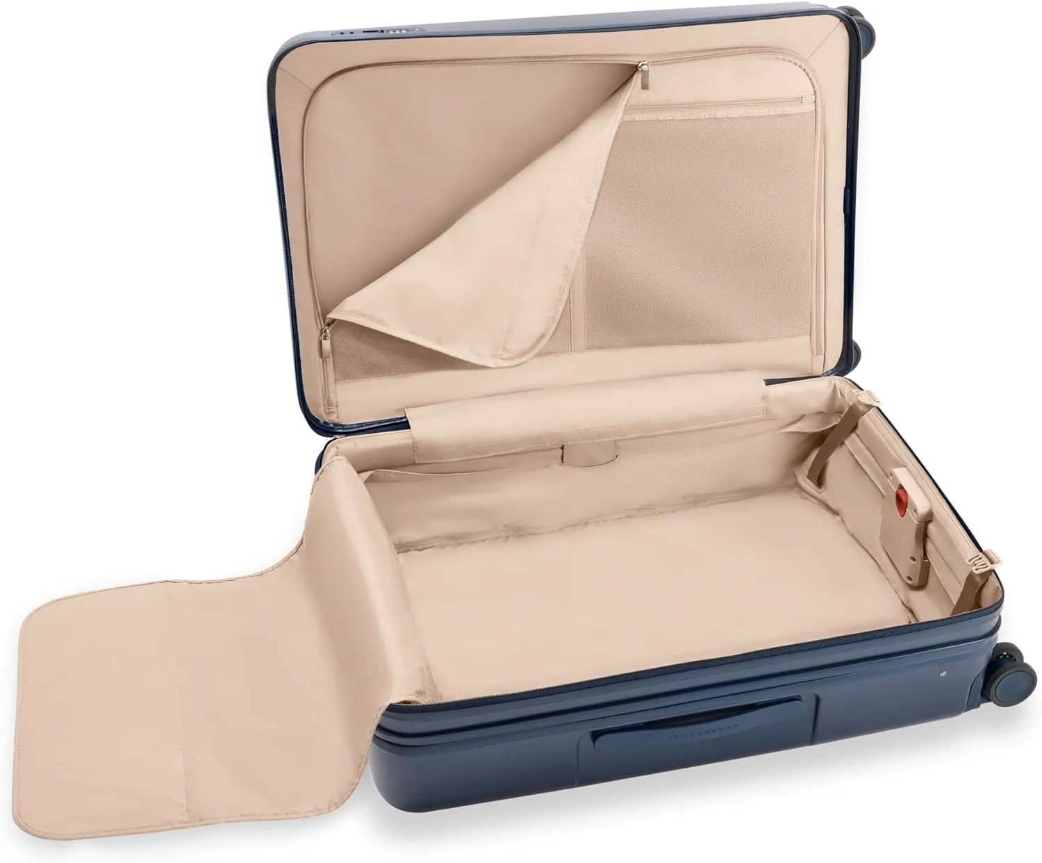Briggs & Riley 30" Large Expandable Spinner - Checked Luggage for Travel, Suitcases with Wheels, Hardside Rolling Bag for Men & Women, Self-Repairing Zipper - Sympatico Collection, Navy