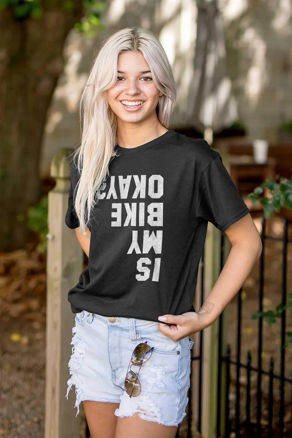 Brisco Brands is My Bike Okay Motorcycle Biker Graphic T Shirt Men or Women