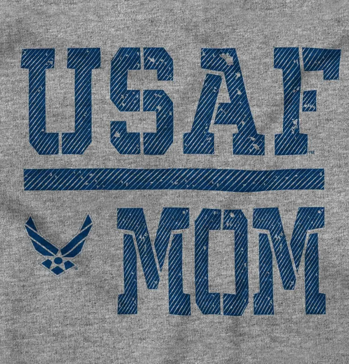 Brisco Brands US Air Force USAF Mother Military Mom Hoodie Sweatshirt Women Men