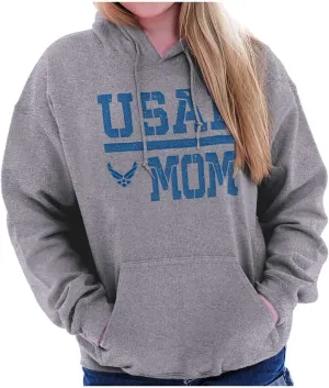 Brisco Brands US Air Force USAF Mother Military Mom Hoodie Sweatshirt Women Men