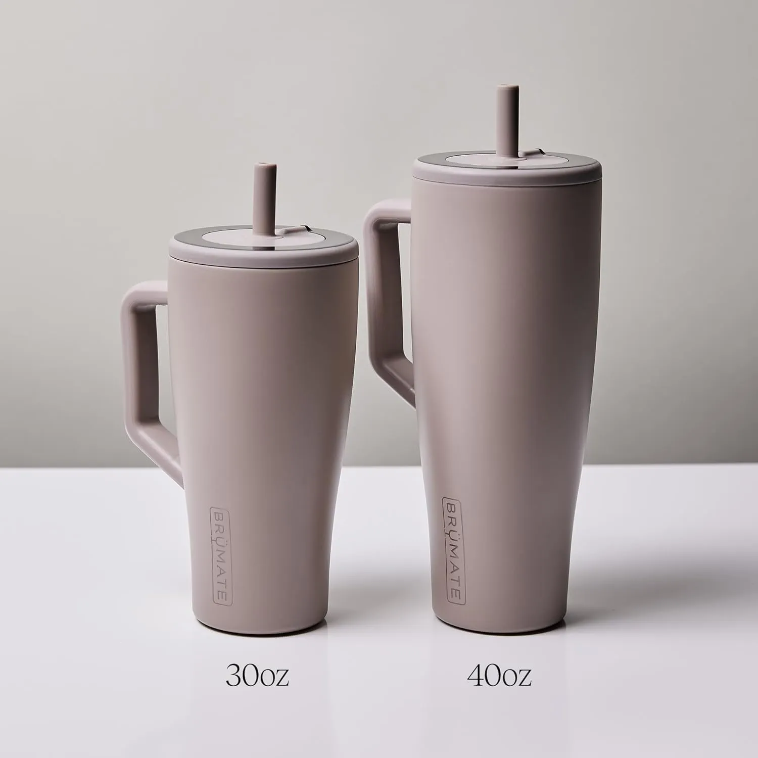 BrüMate Era 30 oz Tumbler with Handle and Straw | 100% Leakproof Insulated Tumbler with Lid and Straw | Made of Stainless Steel | Cup Holder Friendly Base | 30oz (Capri Gingham)