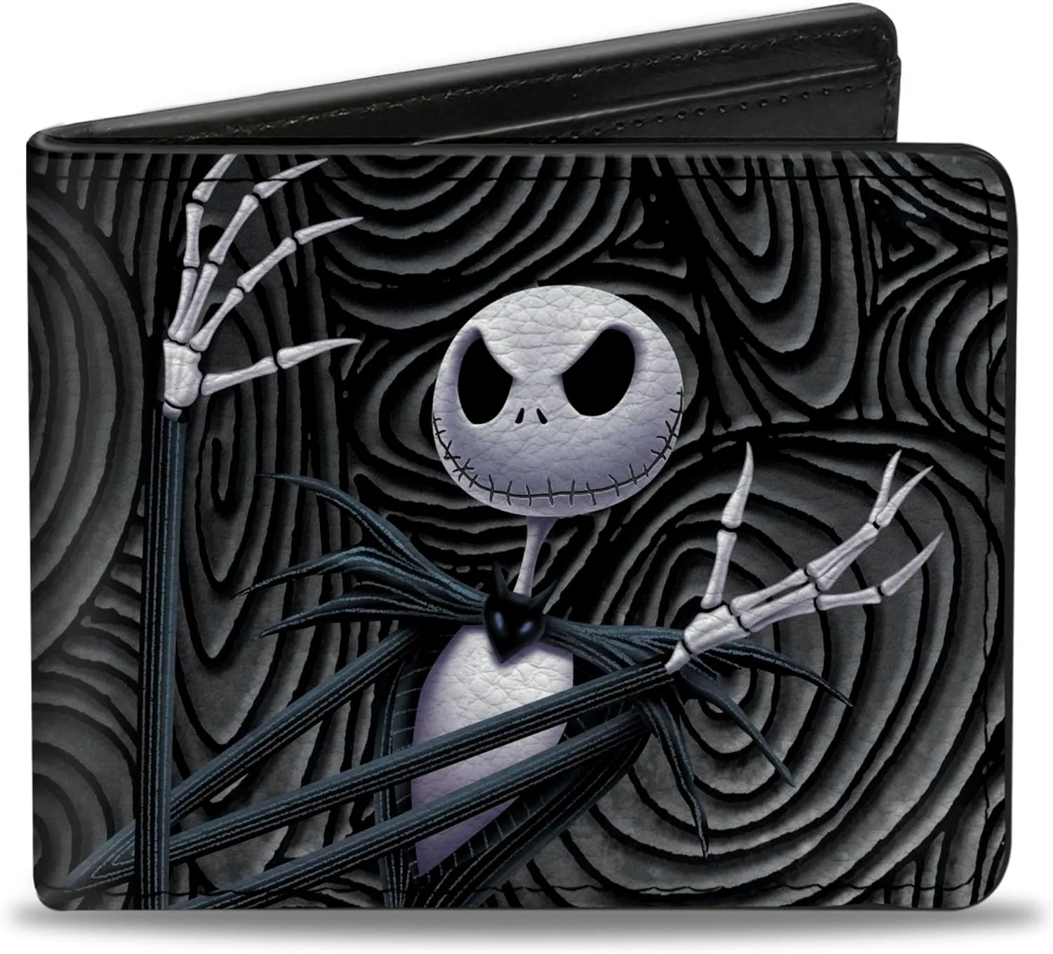 Buckle-Down Men's PU Bifold Wallet, Nightmare Before Christmas Jack Skellington