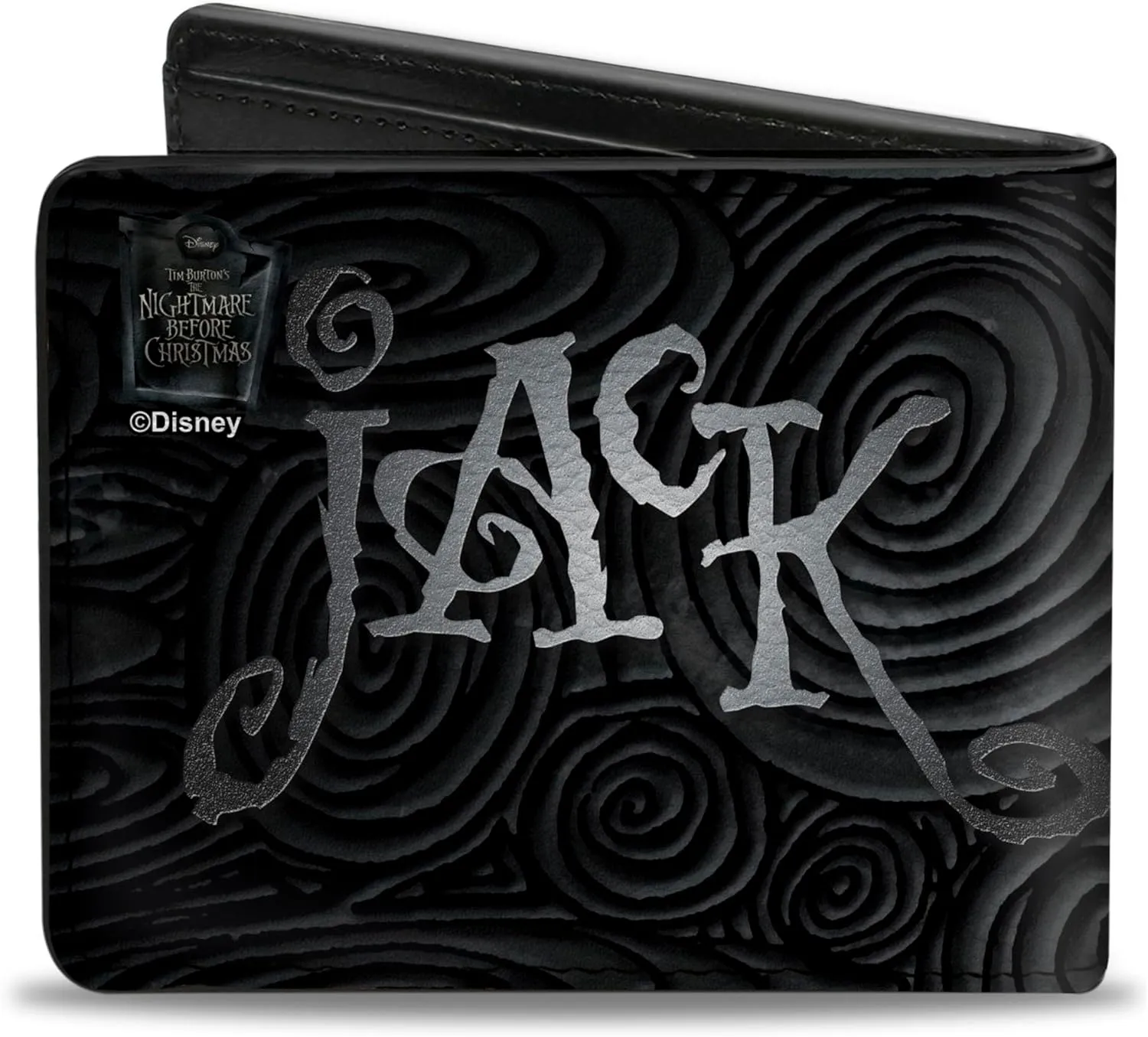 Buckle-Down Men's PU Bifold Wallet, Nightmare Before Christmas Jack Skellington