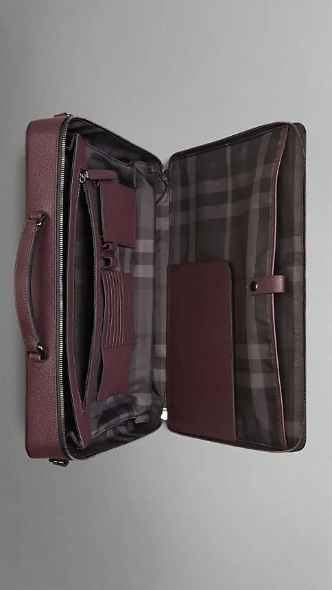 Burberry  - London Leather  Briefcase