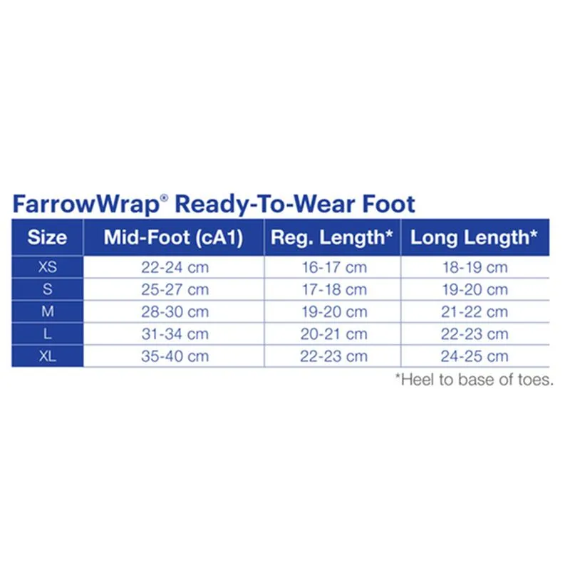 BX/1 JOBST FARROWWRAP CLASSIC READY-TO-WEAR FOOTPIECE 30-40 MMHG, SMALL LONG, TAN