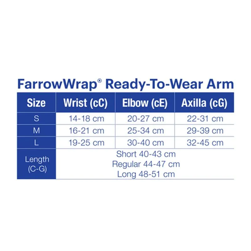 BX/1 JOBST FARROWWRAP LITE READY-TO-WEAR ARM WRAP 20-30 MMHG, SMALL LONG LEFT, TAN