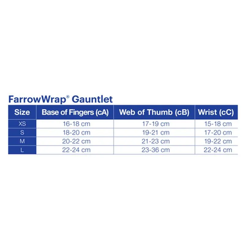 BX/1 JOBST FARROWWRAP LITE READY-TO-WEAR HAND GAUNTLET AMBIDEXTROUS WITH FOAM, 20-30 MMHG, EXTRA SMALL, TAN