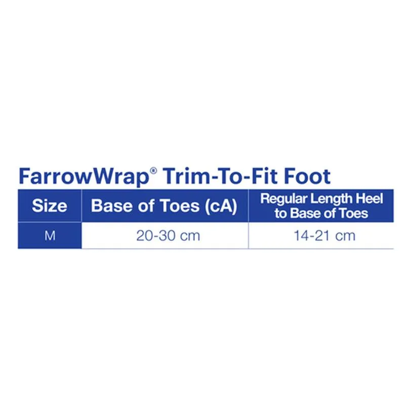 BX/1 JOBST FARROWWRAP LITE TRIM-TO-FIT FOOTPIECE 20-30 MMHG, MEDIUM, TAN