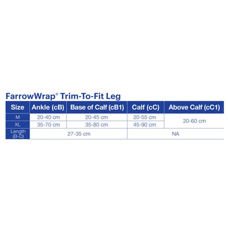 BX/1 JOBST FARROWWRAP LITE TRIM-TO-FIT LEGPIECE 20-30 MMHG, MEDIUM, TAN