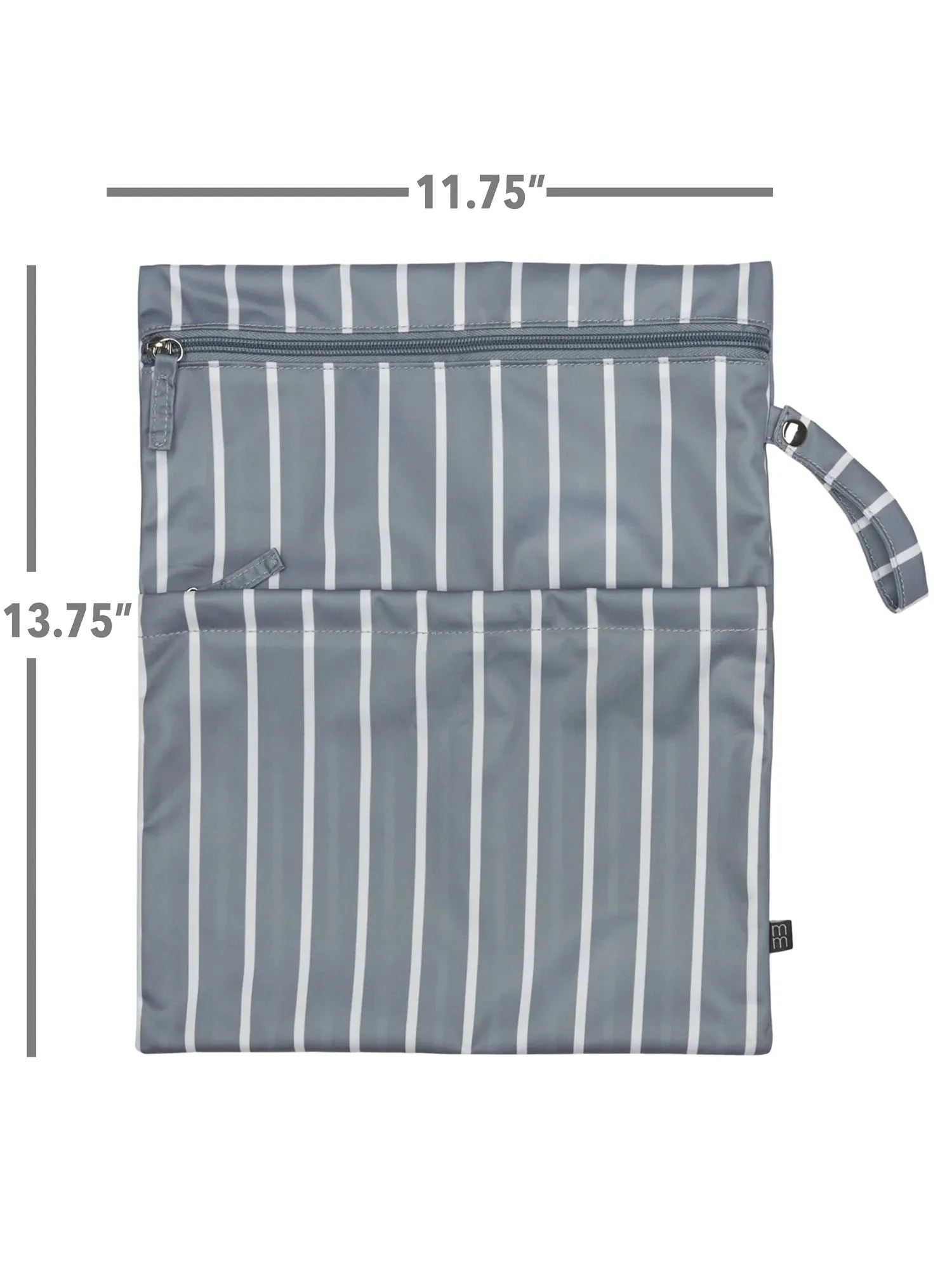by Gerber Wet & Dry Bags, 2-Pack, Teal Strip