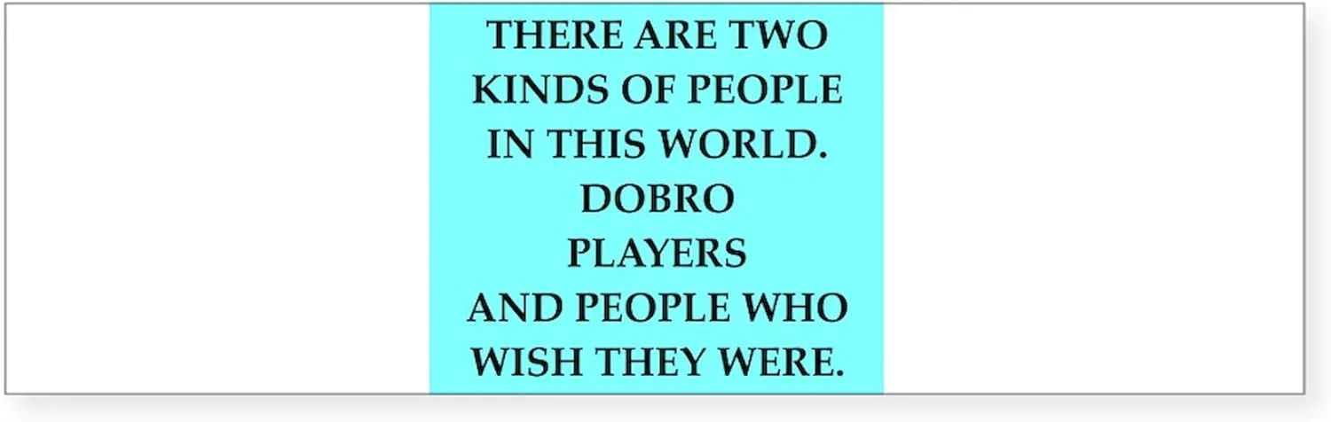 CafePress Dobro Sticker (Bumper 50 pk)
