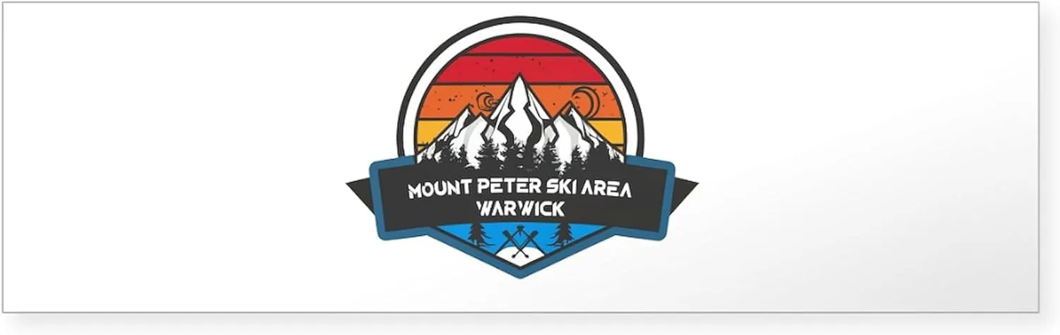 CafePress Mount Peter Ski Area Warwick New York Bumper Sticker Sticker (Bumper 50 pk)