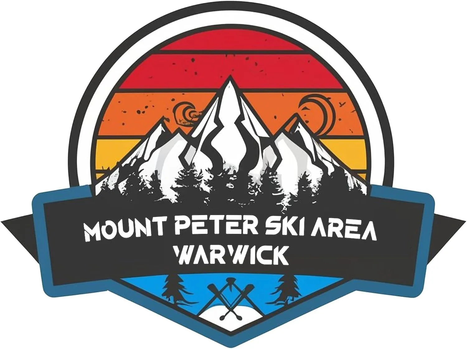 CafePress Mount Peter Ski Area Warwick New York Bumper Sticker Sticker (Bumper 50 pk)