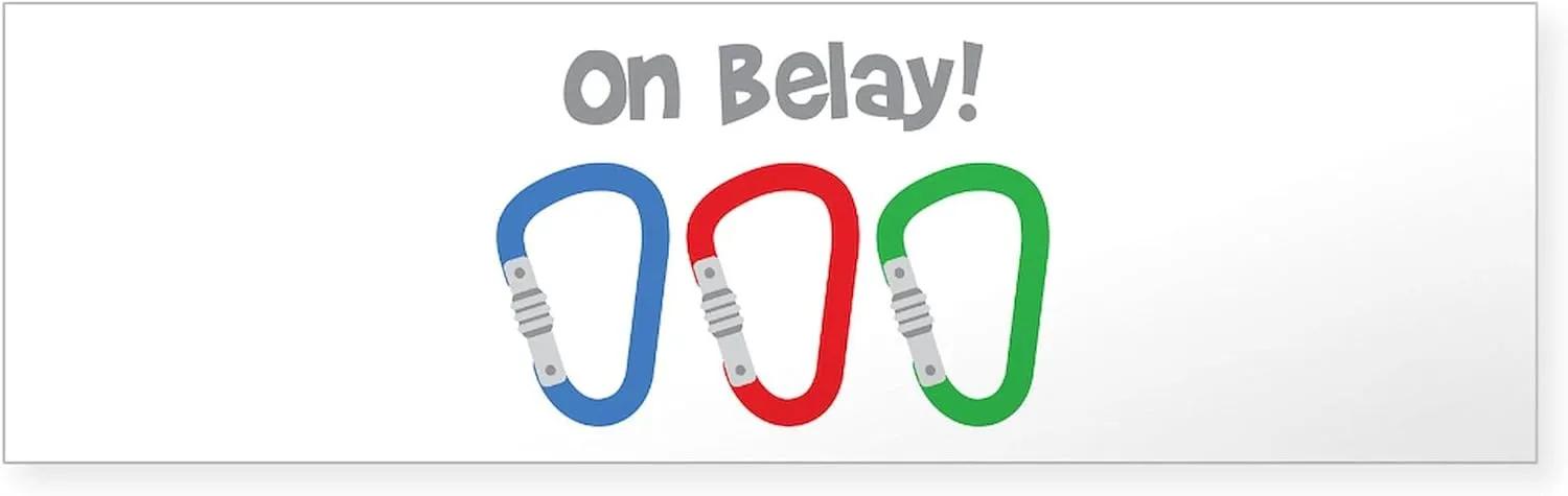 CafePress On Belay Bumper Sticker Sticker (Bumper 50 pk)