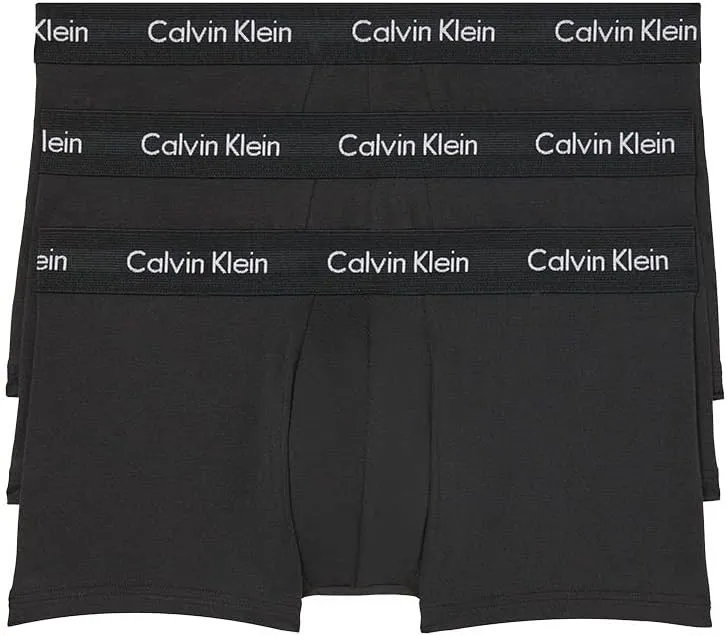 Calvin Klein Men's Cotton Stretch 3-Pack Low Rise Trunks