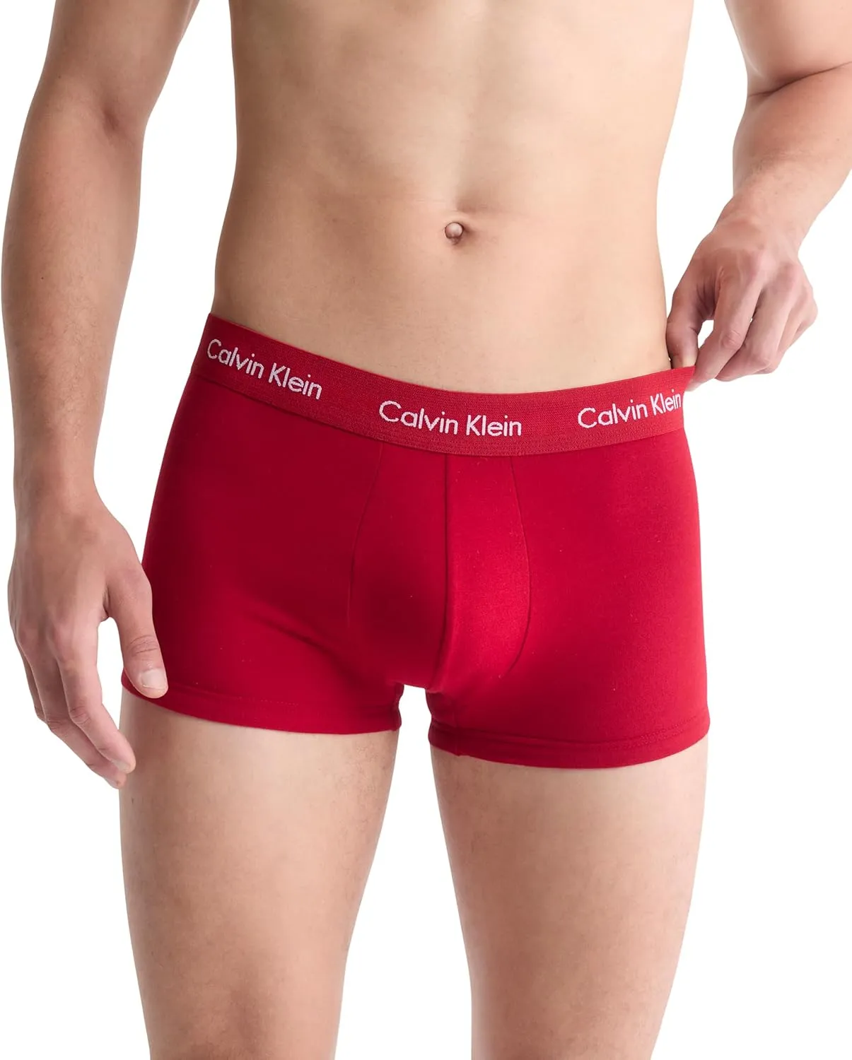 Calvin Klein Men's Cotton Stretch 3-Pack Low Rise Trunks