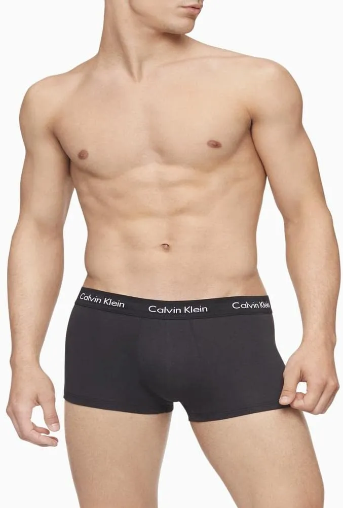 Calvin Klein Men's Cotton Stretch 3-Pack Low Rise Trunks