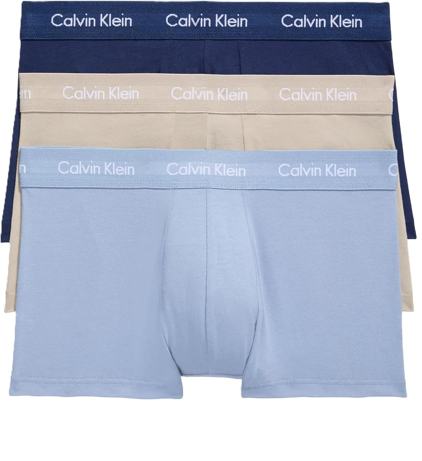 Calvin Klein Men's Cotton Stretch 3-Pack Low Rise Trunks