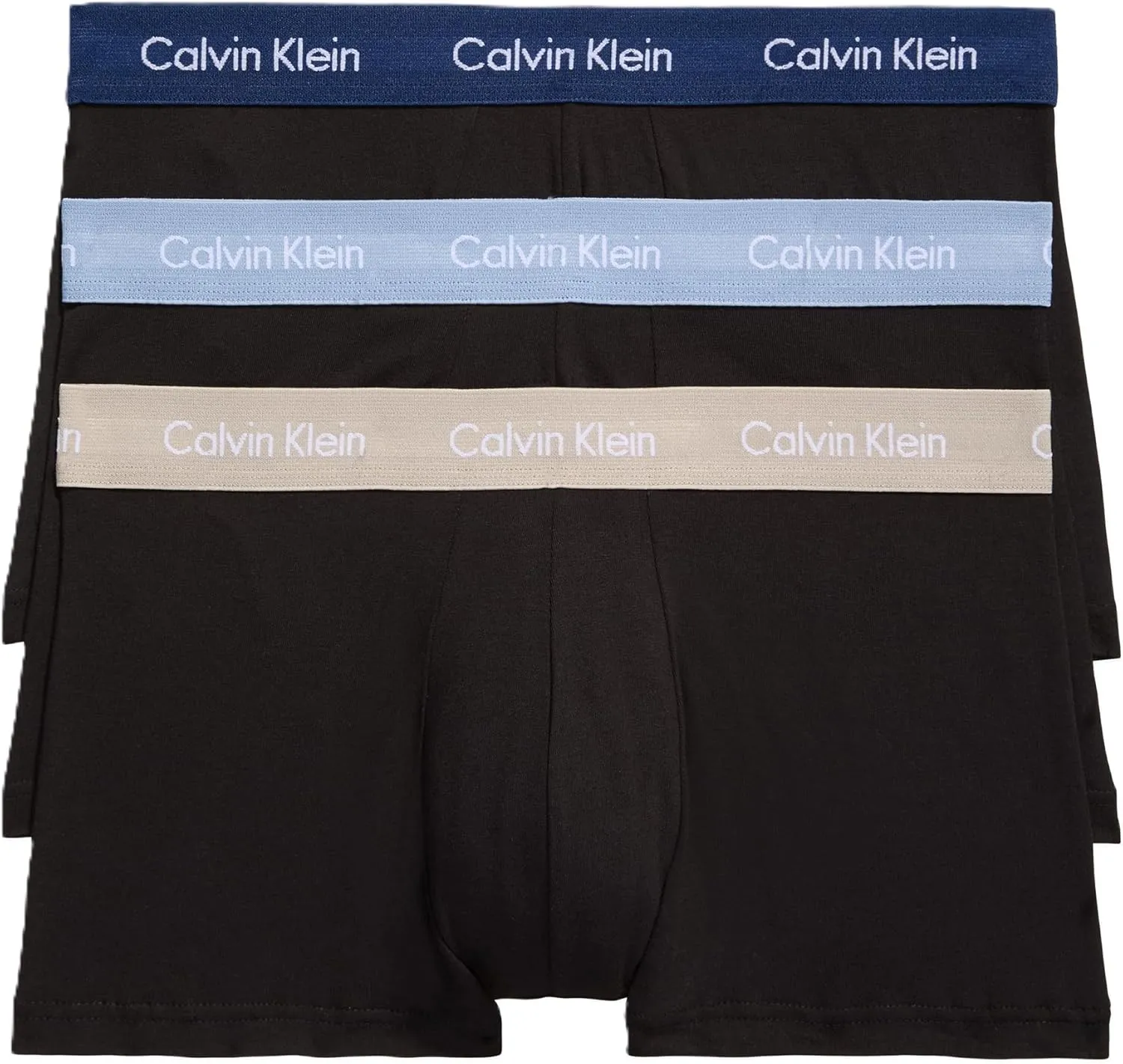 Calvin Klein Men's Cotton Stretch 3-Pack Low Rise Trunks