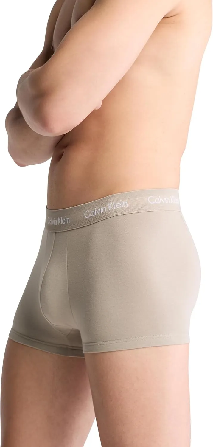 Calvin Klein Men's Cotton Stretch 3-Pack Low Rise Trunks