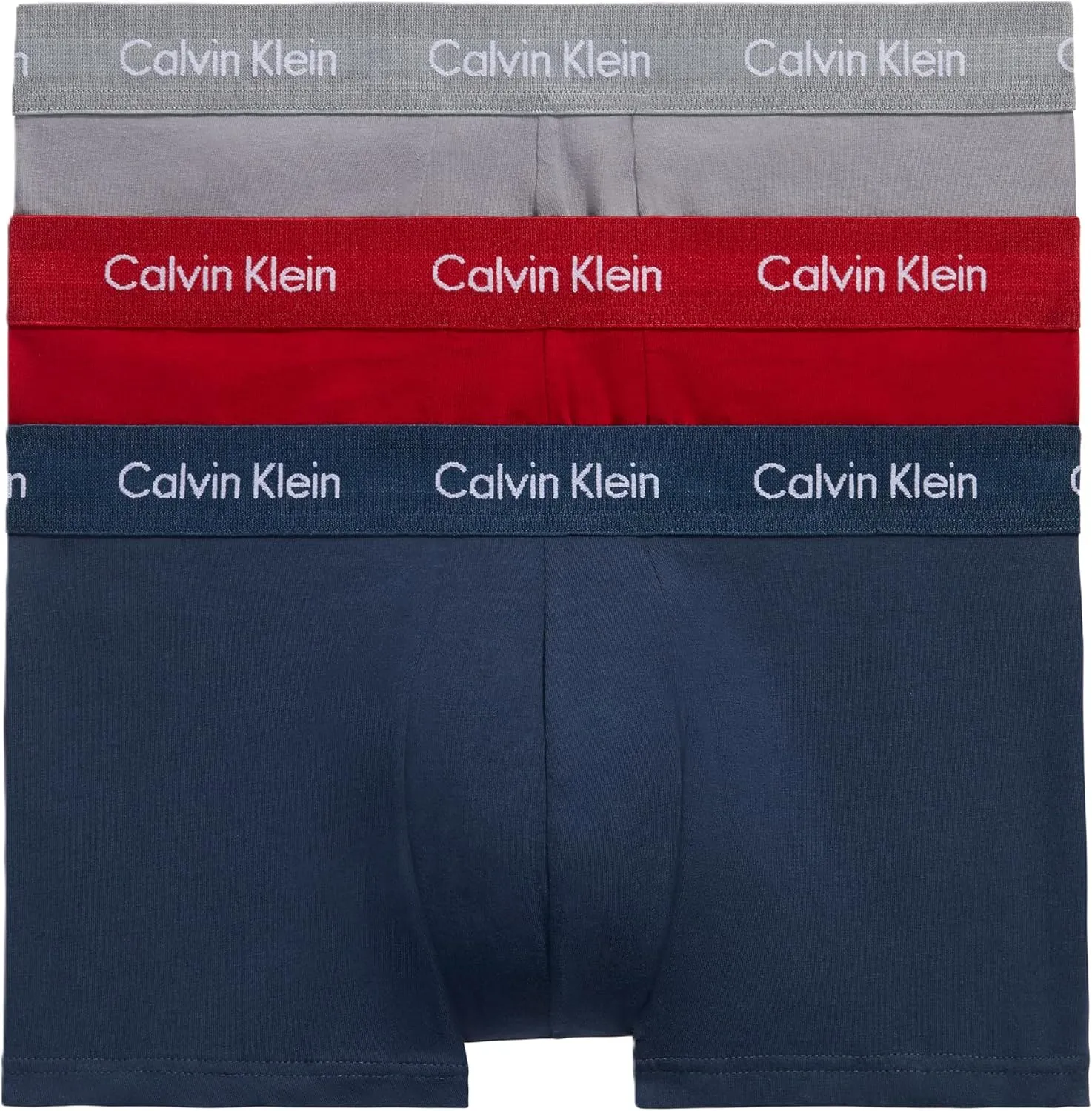 Calvin Klein Men's Cotton Stretch 3-Pack Low Rise Trunks