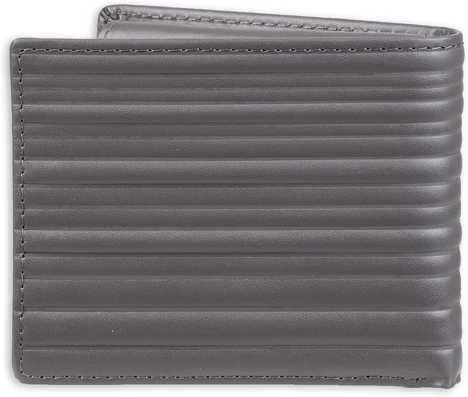 Calvin Klein Men's RFID Leather Minimalist Bifold Wallet with Multiple Card Slots and ID Window