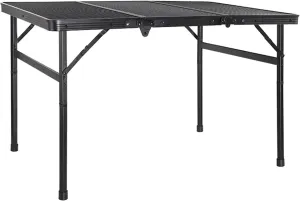 Camping Tables Table,Portable Folding Table with Aluminum Frame and Metal Desktop,Height Lightweight Outdoor Picnic Table with Carry Handle