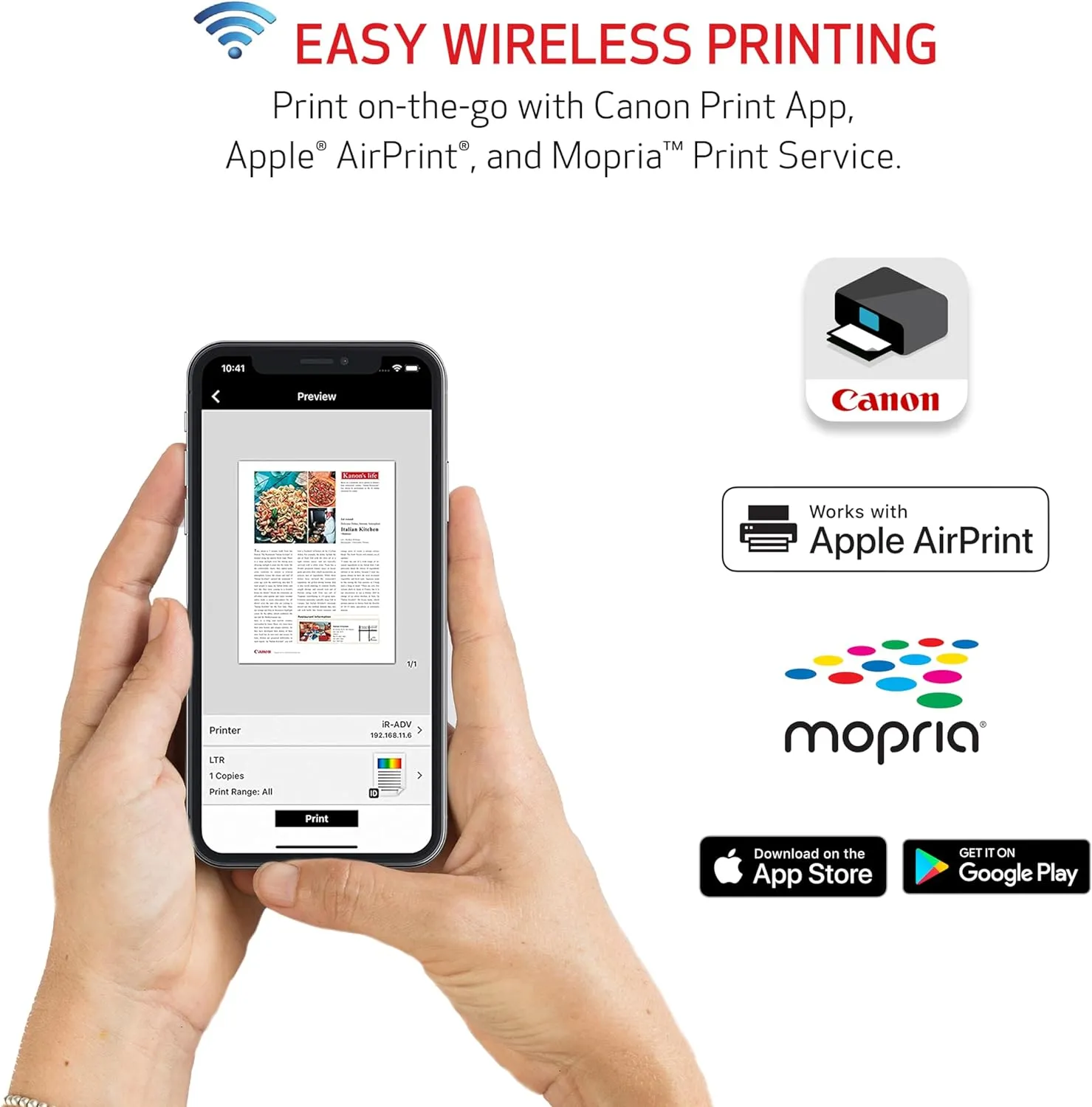 Canon PIXMA TR4720 All-in-One Wireless Printer Home use, with Auto Document Feeder, Mobile Printing and Built-in Fax, White