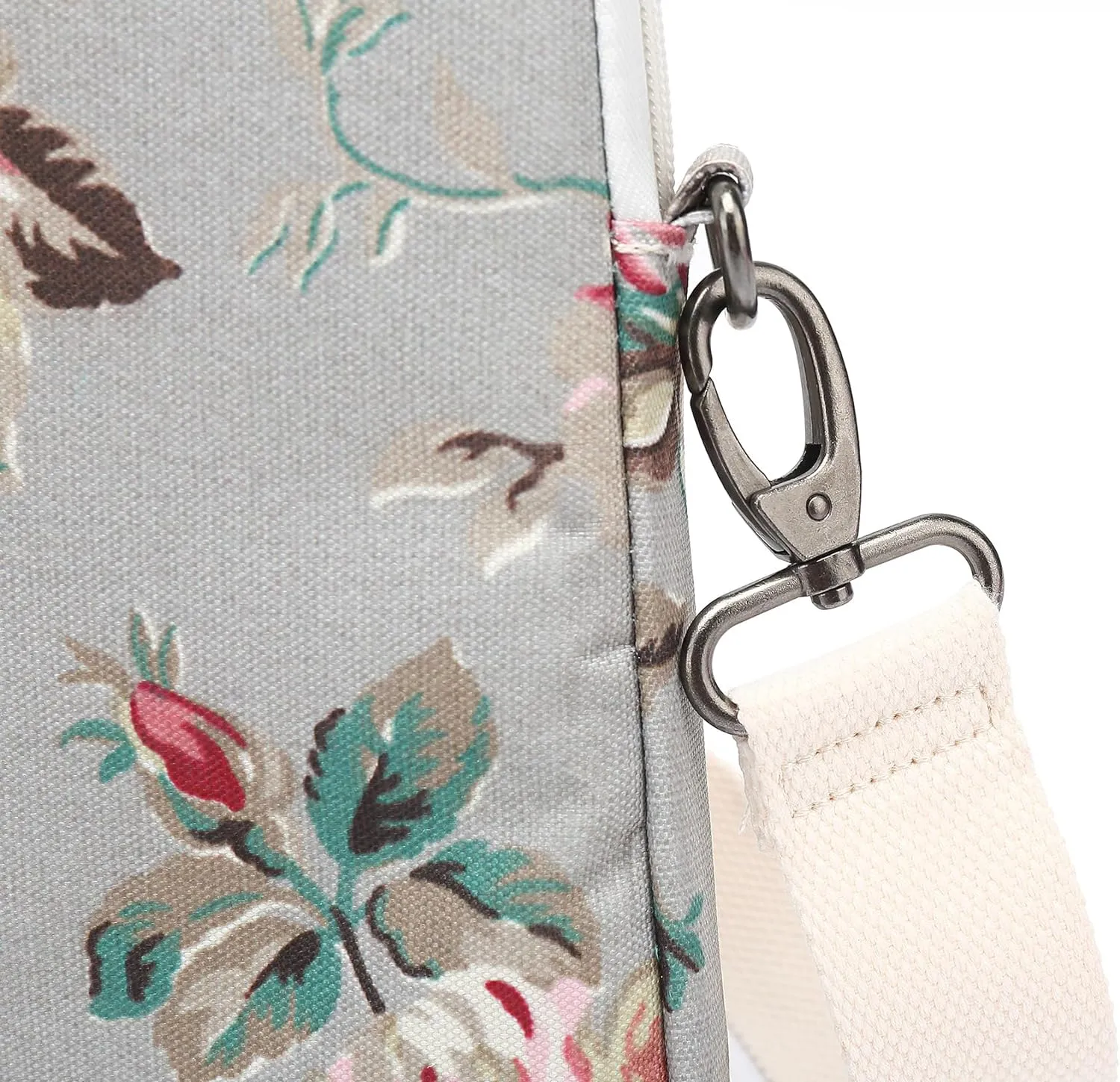 Canvaslove Rose Pattern Water Resistant Laptop Shoulder Messenger Bag for MacBook Pro 16 inch,15.6 inch and 15 inch-16 inch Laptop