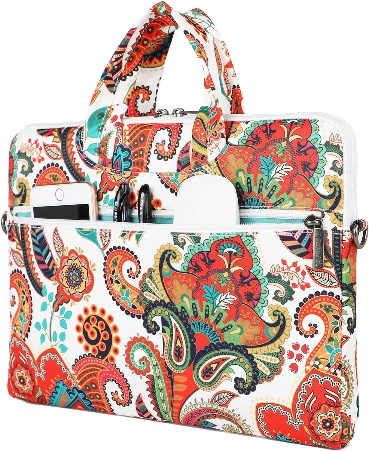 Canvaslove Water Resistant Laptop Shoulder Sleeve Case Bag for MacBook Pro 16 inch and 15.6 inch and 16 inch laptop