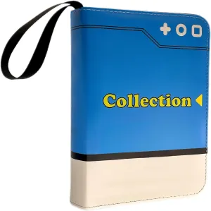 Card Binder Collection Trading Albums Fits 400/900 Cards with 50 Removable Sleeves, for MTG,TCG, Game Sport Cards Album Holder With Zipper Gifts for Boys and Girls (900, blue)