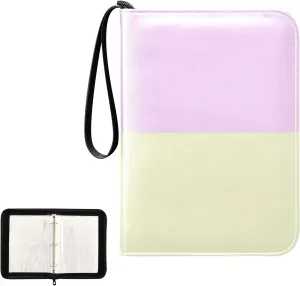 Card Binder Trading Card Binder PU Leather Card Collection Binder 4 Pocket Baseball Football Sports Card Holder Album Book Storage for 400 Cards Colorful
