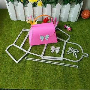 Card Making Supplies,Metal Die Cuts,19.2x26.7cm Box Basket Handbag Metal Cutting Dies Stencils for Scrapbooking Embossed Photo Album Decoration