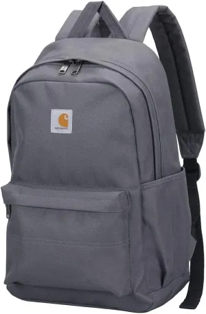 Carhartt 21L Classic Laptop Daypack, Durable Water-Resistant Pack with Laptop Sleeve,Grey