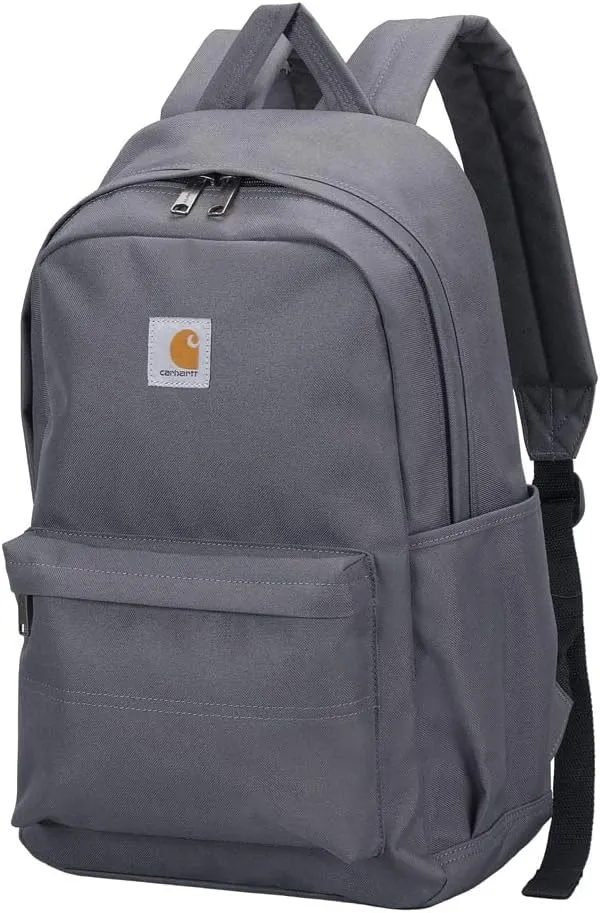 Carhartt 21L Classic Laptop Daypack, Durable Water-Resistant Pack with Laptop Sleeve,Grey